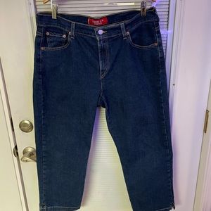 Levi's Classic Slim Stretch Women's Jeans 16 Medium Wash Blue